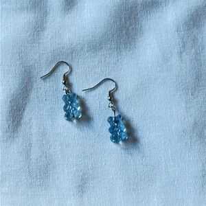 Elegant Blue Bear Earrings
